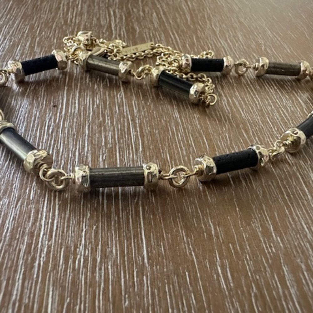 Kendra Scott Black Tube Necklace